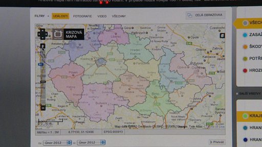 Česka televize představila projekt s názvem Krizová mapa