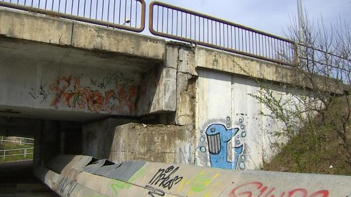 Most Fráni Šrámka v Písku je v havarijním stavu