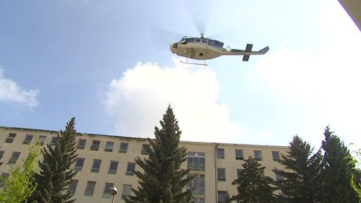 V areálu Liberecké nemocnice probíhají hlukové zkoušky kvůli plánované výstavbě heliportu