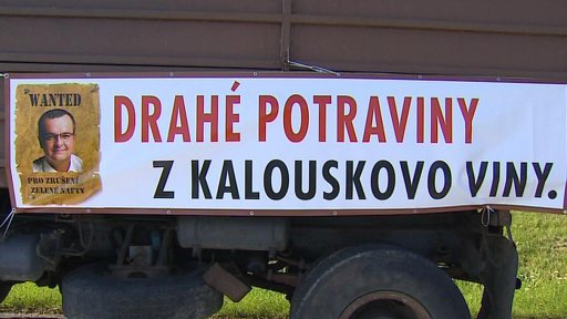 Zemědělské protesty na jihu Čech