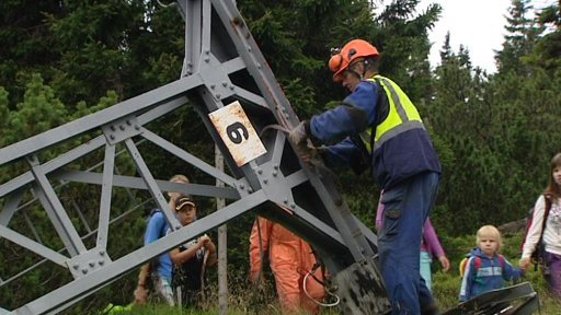 Bourání lanovky na Sněžku