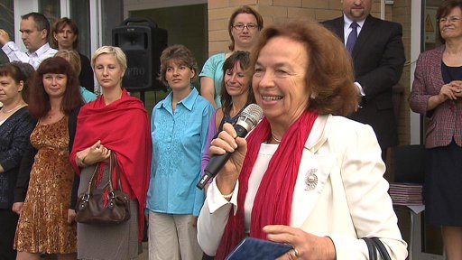 Prvňáčky v Davli přivítala Livia Klausová