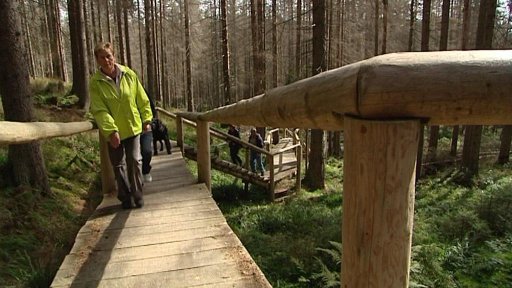 Neslavný konec naučné stezky poblíž Kvildy