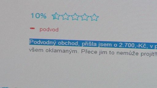 Pozor na podvodné internetové obchody!