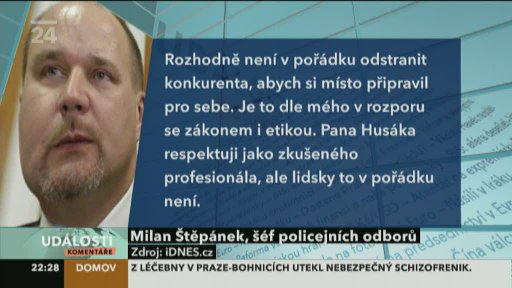 Husák šéfem ochranné služby