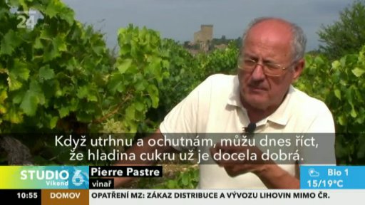 Francie: vinobraní po satelitu
