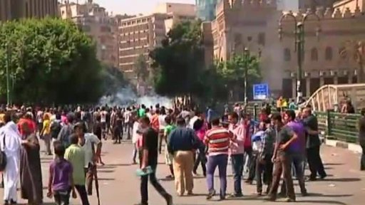 Protiamerické protesty v Egyptě