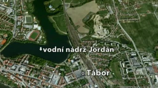 Tábor: protržená provizorní hráz Jordánu