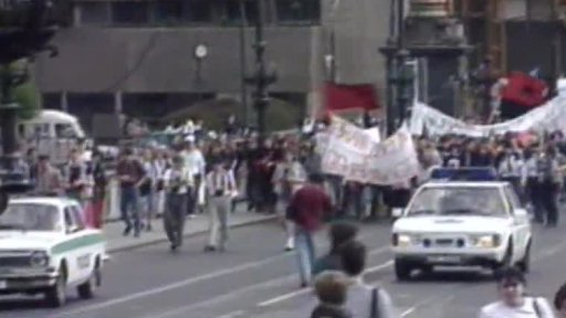 Anarchisté a skinheads a meeting na Džbáně (1993)