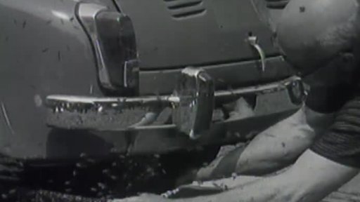 Roj včel v Praze na výfuku automobilu (1969)