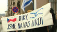 Protest proti návštěvě izraelského premiéra