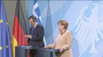 Angela Merkelová a Antonis Samaras o řecké krizi
