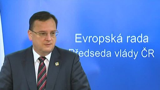 Premiér Nečas po summitu EU