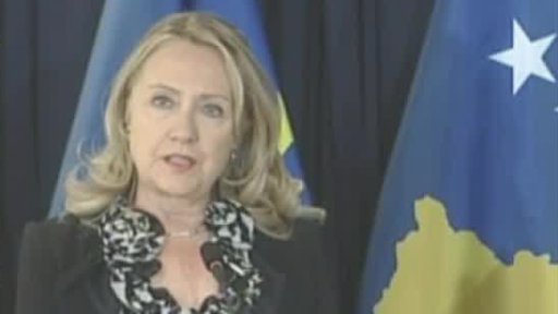 Clintonová a Ashtonová na návštěvě Kosova