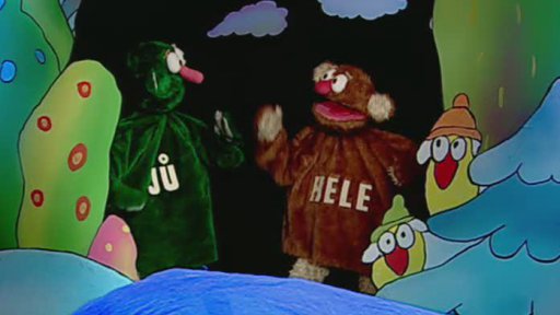 Jůheláci si povídají o moři. Hele je líto, že nemáme moře, ale Jů mu pomůže objevit, jedno zvláštní nekonečné moře.