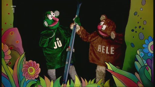 Jů a Hele si chtějí také vyzkoušet běžkování, ale na Paloučku není žádný sníh. Vypomohou si tedy cukrem. Jestlipak se na své "cukrodráze" hezky projedou?