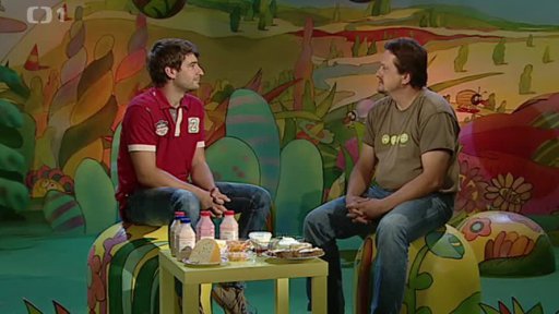 Marek si na Palouček pozval farmáře Pepu Sklenáře. Povídají si spolu o tom, co vše se musí udělat, než se jídlo objeví doma v ledničce. - 1. část