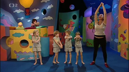 1. vstup: Majda, František a Renata s dětmi