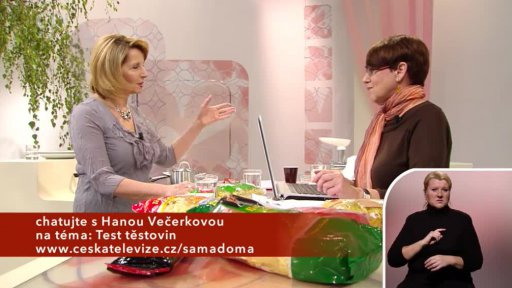 Test těstovin - Hana Večerková (chat) - 1. část