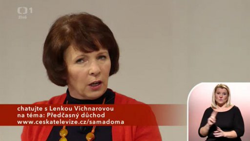 Domácí ekonomika - Lenka Vichnarová - předčasný důchod (chat) - 1. část