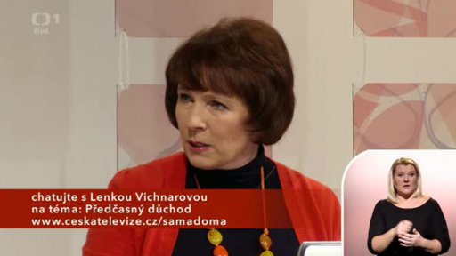 Domácí ekonomika - Lenka Vichnarová - předčasný důchod (chat) - 2. část