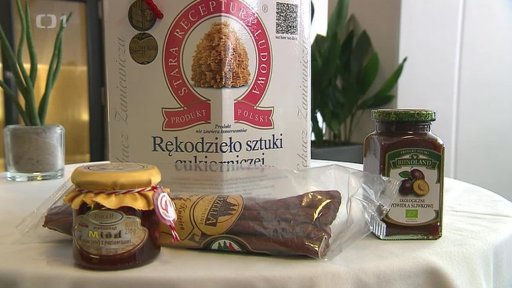 Polské potraviny v regálech