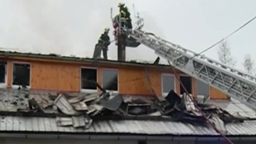 Požár v průmyslové hale