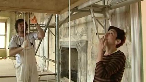 Restaurátorské práce v nebílovském zámku