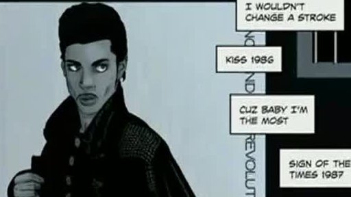 Zpěvák Prince v komiksu