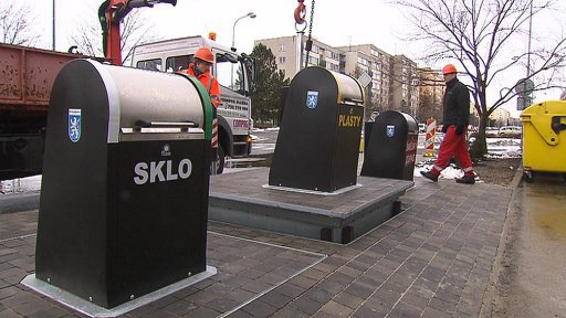 V Mladé Boleslavi mají podzemní kontejnery na tříděný odpad