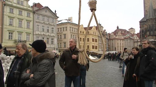 Antikomunisté na Staroměstském náměstí