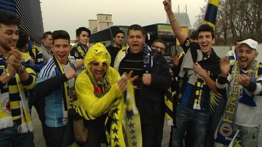 Turci v Plzni na fotbal