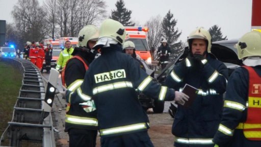 Karlovarští záchranáři pomáhali u nehody v Německu