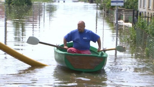 Nečekaná povodeň v Nových Kopistech