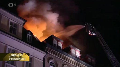 V Karlových Varech hořel obytný dům