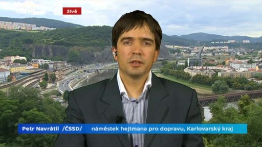 Náměstek karlovarského hejtmana Petr Navrátil živě