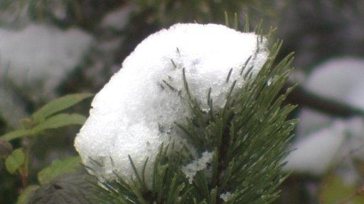 Vrcholky Krušných hor pokryl sníh