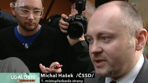 Zeman s lídry ČSSD