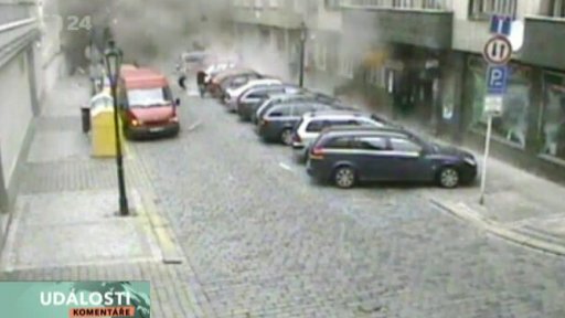 Výbuch v Divadelní ulici