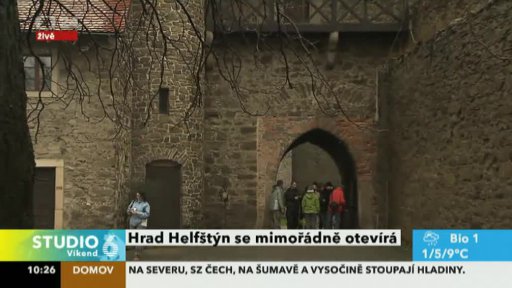 Hrad Helfštýn se mimořádně otevírá