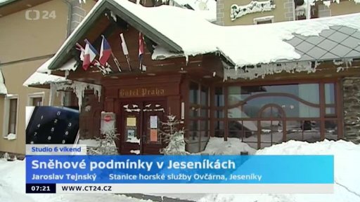 Sněhové podmínky v Jeseníkách