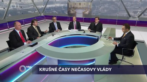 Martin Kuba /ODS/; Miroslav Kalousek /TOP 09/; Jiří Dolejš /KSČM/; Zdeněk Škromach /ČSSD/; Petr Skokan /VV/