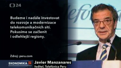 Peru udělilo licenci firmě Telefónica