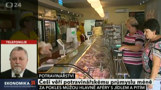 Češi věří potravinářskému průmyslu méně