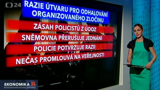 Zásah policistů z ÚOOZ