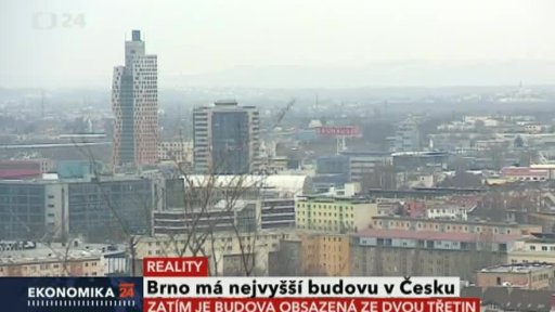 Brno má nejvyšší budovu v Česku