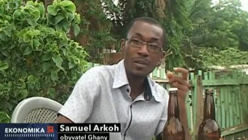 Ghana: pivo z manioku
