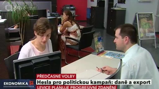 Hesla pro politickou kampaň: daně a export