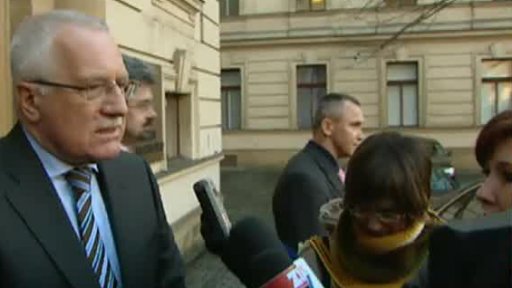 Schůzka Zeman-Klaus (z ranního vysílání)