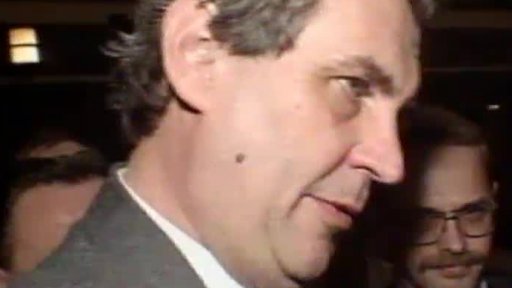 Zvolení M. Zemana předsedou ČSSD (1993)